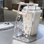 Transparent Small Flower Pattern Phone Case For iPhone 17 16 Pro Max 15 14 13 mini 12 11 XS X XR 7 8 Plus SE2 16E Soft Cover