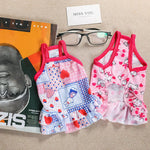 Summer Breathable Pet Clothing Banana Strawberry Dress for Cats Puppy Kitten Skirts Cat Sphynx Princess Clothes ropa para gatos