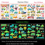 5 Sheets Luminous Tattoo Stickers Colorful Animal Mermaid Dinosaur Temporary Tattoos for Hand  Body Fake Tattoo Waterproof