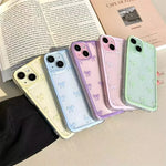 For iPhone 15 Pro Case Candy Color Bow knot Clear Case for iPhone 16 14 13 12 11 Pro Max 16E 7 8 16 Plus SE2 X XS XR TPU Cover