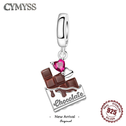 **Elegant 925 Sterling Silver Heart Coffee Zircon Charm Bead for Bracelets – Fine Jewellery Gift**