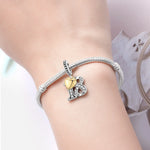 925 Sterling Silver Milestone Birthday Anniversary Charm Bead