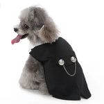 Spring Autumn Pet Clothes Fashion Dog Tuxedo with Bow Tie for Small Dogs Schnauzer Yorkshire Costume
