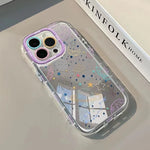 Universe Planet Mirror Phone Case For iPhone 17 Pro 16 15 14 13 12 11 Pro Max 7 8 Plus XR X XS Max 16E Transparent Border Cover