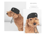 Adjustable Dog Beret Hat Cute Puppy Cap for Small Medium Dogs Cats Fashion Party Cosplay Accessories Pet Outdoor Supplies