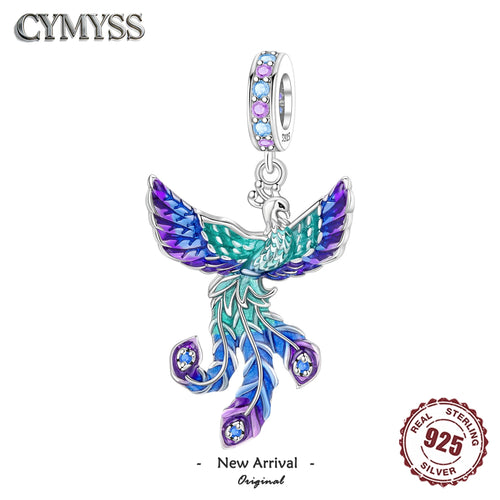 Genuine 925 Sterling Silver Lucky Phoenix Charm Bead for Bracelets - Certified Fine Jewellery