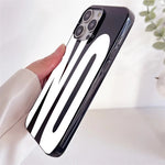 Art White Letters Black Soft Phone Case For iPhone 17 16 16E 15 14 13 12 11 Pro Max X XS Max 7 8 Plus NO and YES Creative Cover