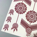 Waterproof Henna Tattoo Stickers for Women Flower Instant Fake Tattoo for Hand Temporary Tattoos for Wedding Party Festival