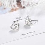 Sterling Silver Love Heart Stud Earrings for Women - Best Selling