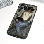 Phone Case for IPhone 11 12 13 14 15 16 Pro Max XS X XR 7 8 Plus SE 2020 2022 Sunglasses Monkey Money Printed Silicone Cover
