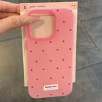 Cute White Polka Dots Design Phone Case For iPhone 17 Case 16 15 14 13 12 11 Pro Max Air 7 8 Plus X XR 2-in-1 Matte Jelly Cover