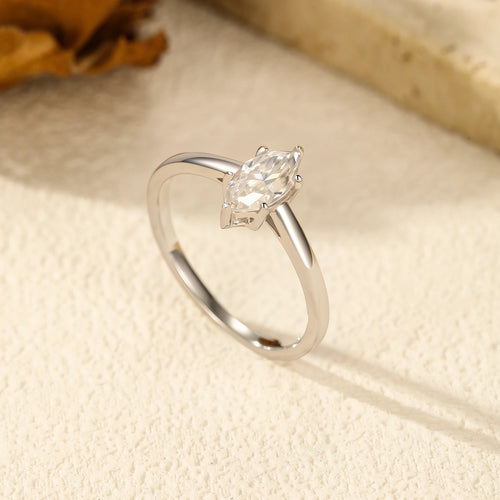 D Colour Moissanite Wedding Band | 925 Sterling Silver