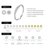 MODIAN D Color Moissanite Rings 925 Sterling Silver Classic Geometric Stackable Lab Diamond Finger Ring For Women Fine Jewelry