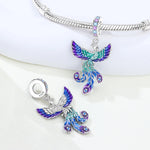 925 Sterling Silver Lucky Phoenix Charm Bead for Bracelet