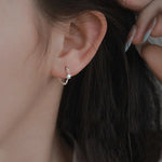 925 Sterling Silver Zircon Ring Stud Earrings for Women