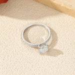MODIAN 1CT D Color Square Moissanite Rings 925 Sterling Silver Trendy Finger Rings For Women Wedding Statement Fine Jewelry