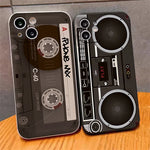 Retro Radio Graphic Phone Case For Samsung Galaxy A15 A35 A55 A33 A53 A52 5G S24 S23 S22 Ultra S21 Plus FE Liquid Silicone Cover