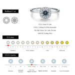 Luxury D Colour VVS1 Moissanite Engagement Ring | 925 Silver Bridal Ring