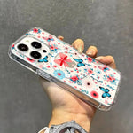 Floral Butterfly Magsafe Case for iPhone 16 15 14 13 Pro Max | Shockproof Clear Cover