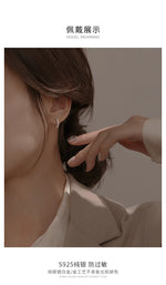 Sterling Silver Thorn Ring Earrings for Women - Vintage Wedding