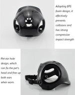Pet Dog Riding Helmet with Ear Holes Puppy Outdoor Supplies Accessories Adjustable Motorcycle Helmets Protective Goggles Set