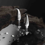 Sterling Silver Sanded Star Stud Earrings for Women - Wedding