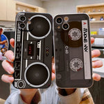 Retro Radio Graphic Phone Case For Samsung Galaxy A15 A35 A55 A33 A53 A52 5G S24 S23 S22 Ultra S21 Plus FE Liquid Silicone Cover