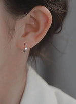 925 Sterling Silver Zircon Ring Stud Earrings for Women