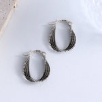 Sterling Silver Twist Stud Earrings for Women - Elegant Wedding