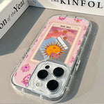 Sun Pattern Printed Mirror Phone Case For iPhone 17 Pro 16 15 14 13 12 11 Pro Max 7 8 Plus XR X XS Max 17E 16E Protection Cover