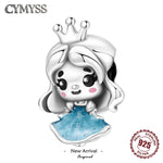 925 Sterling Silver Fairy Tale Princess Charm Bead for Girls