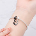 925 Sterling Silver Two-Tone Angel Wing Pendant Necklace