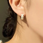 925 Sterling Silver Daisy Stud Earrings for Women