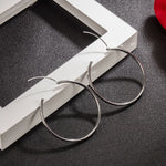 Sterling Silver Diamond-Cut 3-6cm Hoop Earrings for Women