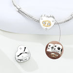 925 Sterling Silver 12 Constellation Zodiac Charm Bead