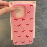 Cute Red Bow Print 2-in-1 Matte Jelly Phone Case For Xiaomi Redmi 14C 4G 13C  Note 14 13 12 Pro Plus 11 10 Candy-Colored Cover