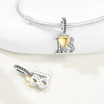 925 Sterling Silver Milestone Birthday Anniversary Charm Bead