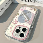 Fashion Minimalist Pattern Mirror Phone Case For iPhone 17 Pro 16 15 14 13 12 11 Pro Max 7 8 Plus XR X XS 16E Mirror Cream Cover