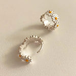 925 Sterling Silver Daisy Stud Earrings for Women