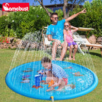 Kids Inflatable Splash Pad | Outdoor Water Sprinkler Mat for Garden Fun