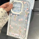 Transparent Tulips Flower Phone Case For Samsung Galaxy S25 S24 S23 Ultra S22 Plus S21 FE Note 20 A36 A56 A54 A35 A55 A53 Cover