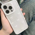 For iPhone 15 Pro Case Candy Color Bow knot Clear Case for iPhone 16 14 13 12 11 Pro Max 16E 7 8 16 Plus SE2 X XS XR TPU Cover