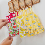 Summer Breathable Pet Clothing Banana Strawberry Dress for Cats Puppy Kitten Skirts Cat Sphynx Princess Clothes ropa para gatos
