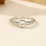 D Colour VVS1 Moissanite Engagement Ring | 925 Sterling Silver Wedding Ring