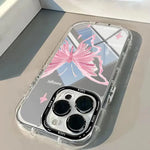 INS Fashion Design Butterfly Pattern Mirror Phone Case For iPhone 17 16 15 14 13 12 11 Pro Max 7 8 Plus XR X XS 16E 17E Cover